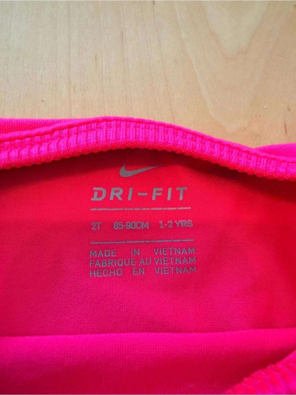 Hot pink Nike crew neck size 2T